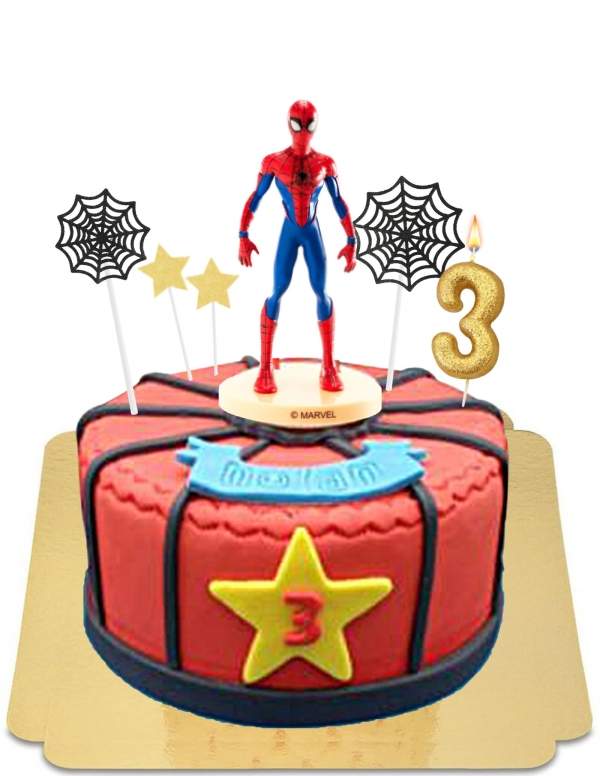  Vegan spider web spiderman cake, gluten free - 127