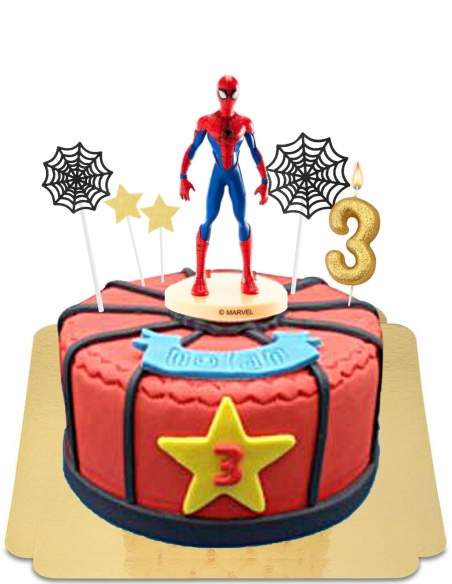  Vegan spider web spiderman cake, gluten free - 127