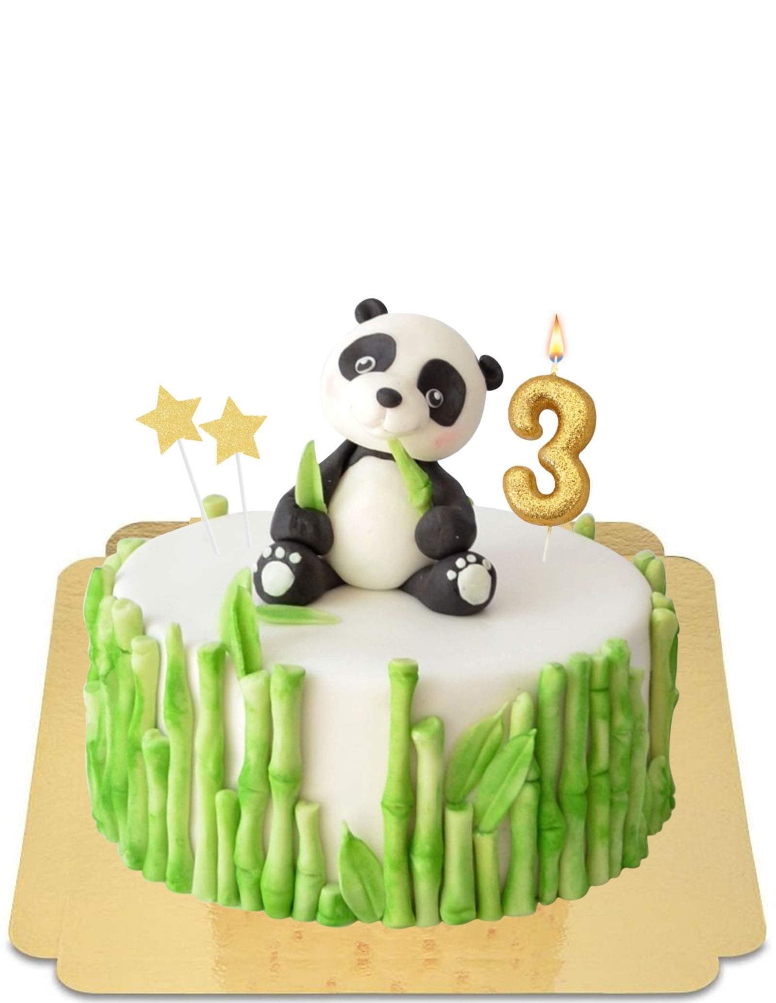 Cute Panda Eating Cake Sticker