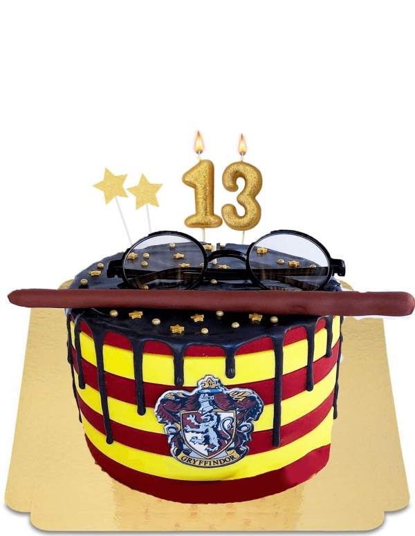  Harry Potter black drip cake Gryffindor decor vegan, gluten free - 29