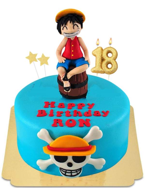  One Piece Cake Luffy the Pirate King vegan, gluten free - 132