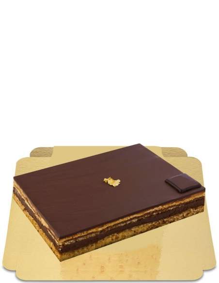 Happy-Cake.co.uk Chocolate opera creamy and crispy layers vegan, gluten free - 8