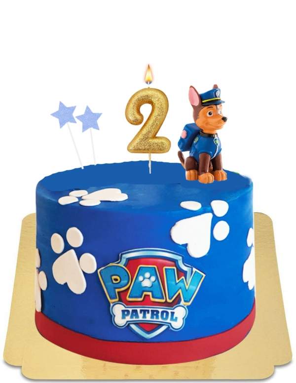  Paw Patrol Chase cake in vegan figurine, gluten free - 84