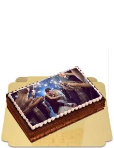  Chocolate opera with photo and vegan mini meringues, gluten-free - 38