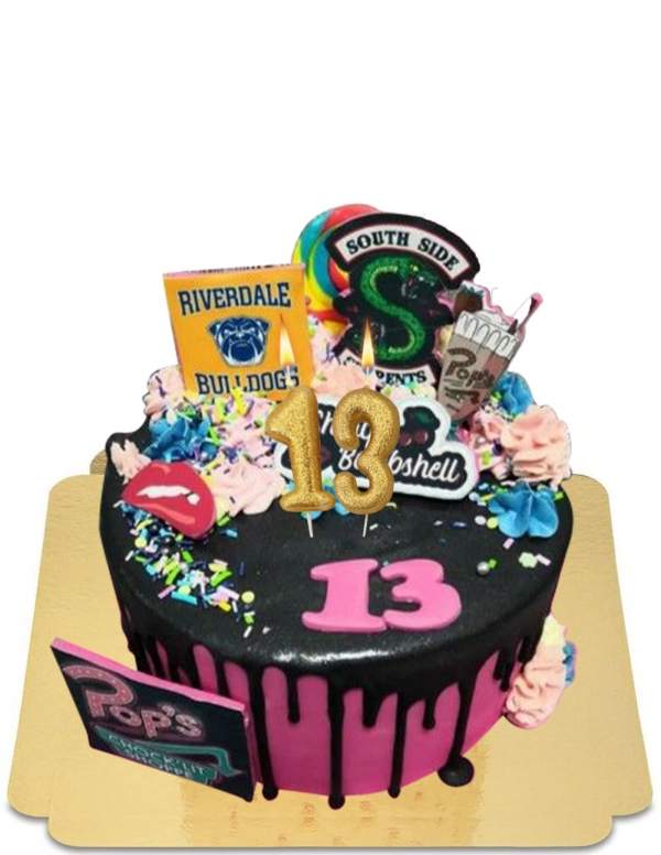 Riverdale pink drip cake for teens vegan, gluten free - 26