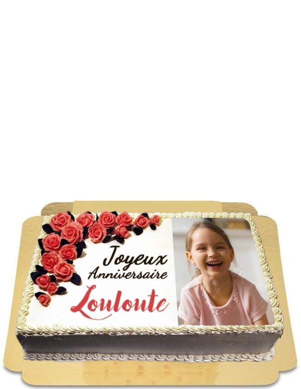  Vegan floral photo cake, gluten free - 63