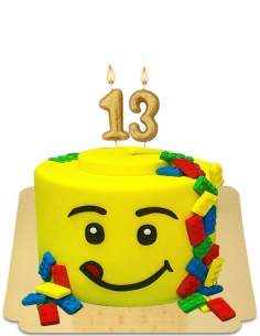  Lego smiling cake with vegan mini blocks, gluten free - 132