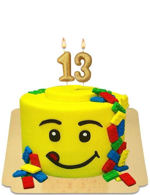 Lego smiling cake with vegan mini blocks, gluten free - 132