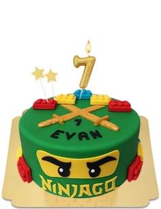 Happy-Cake.co.uk NinjaGO and Lego cake in vegan marzipan, gluten free - 48