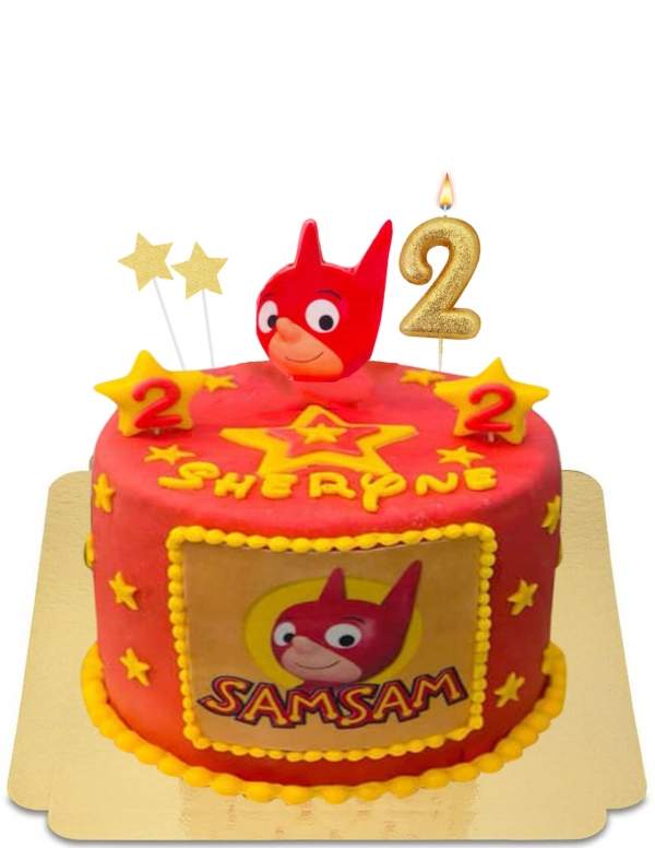  Gluten-free SamSam the little hero cake - 72