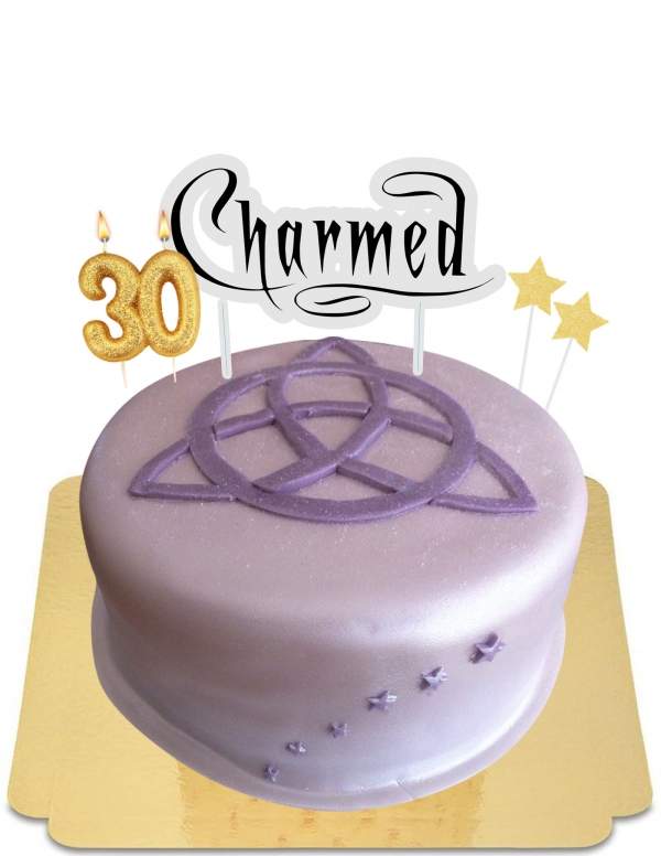  Charmed lavender cake with the three sisters crest vegan, gluten free - 84