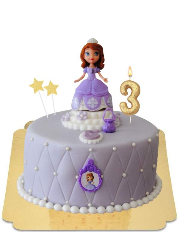  Vegan Pearl Quilted Princess Sofia Cake, Gluten Free - 286