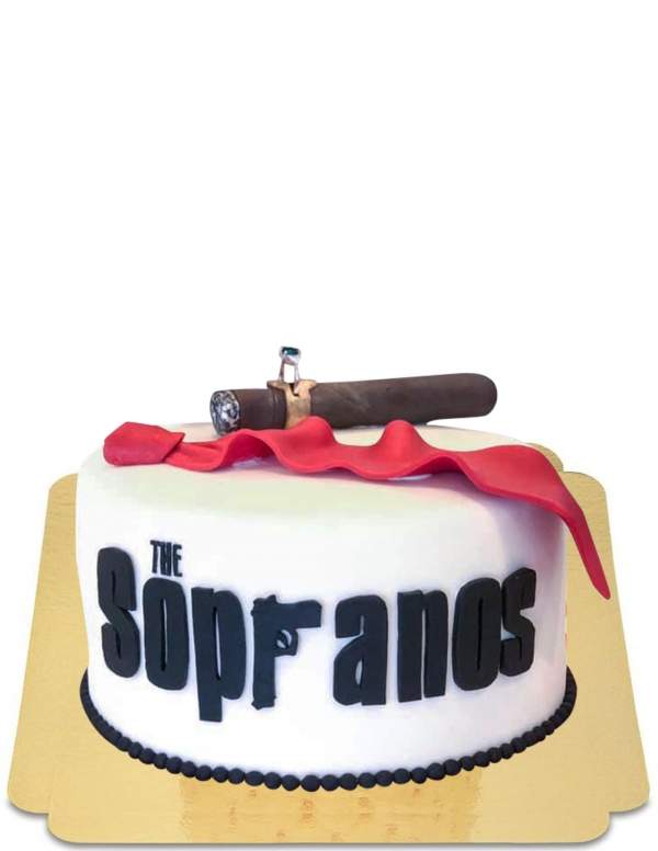  Vegan cigar and tie Sopranos cake, gluten free - 8