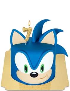 Happy-Cake.co.uk Vegan giant head Sonic boom cake, gluten free - 30