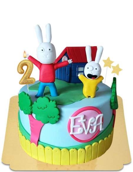 Happy-Cake.co.uk Simon Rabbit cake celebrates with vegan, gluten-free Gaspard - 69