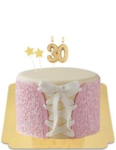  Gluten-free bachelorette party cake with vegan lace bodice - 260