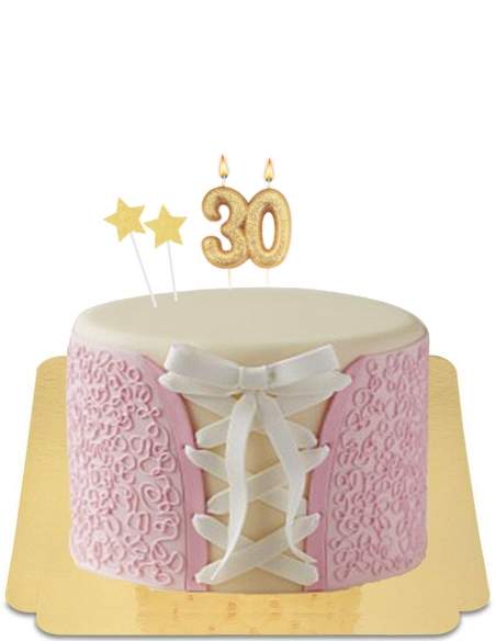 Gluten-free bachelorette party cake with vegan lace bodice - 260