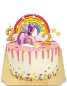  My Little Pony My Little Pony vegan drip cake, gluten free - 47
