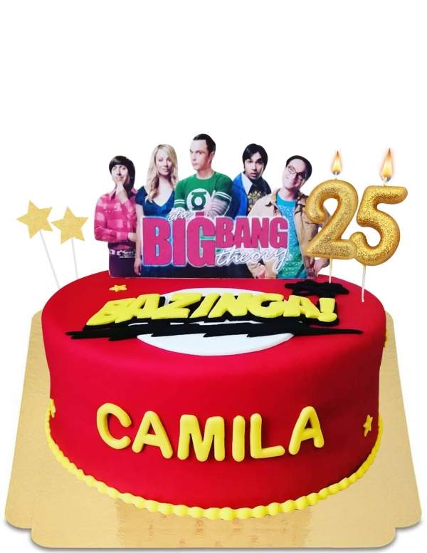  The Big Bang Theory Bazinga cake vegan, gluten free - 136