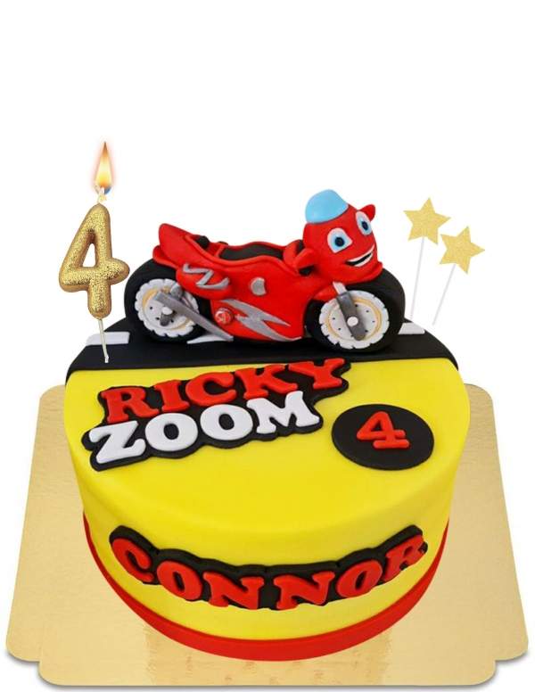  Ricky Zoom cake the vegan super hero motorcycle, gluten free - 21