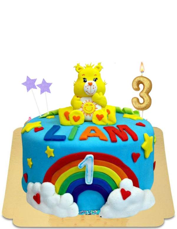  Toutaquin care bear cake in vegan marzipan, gluten-free - 32