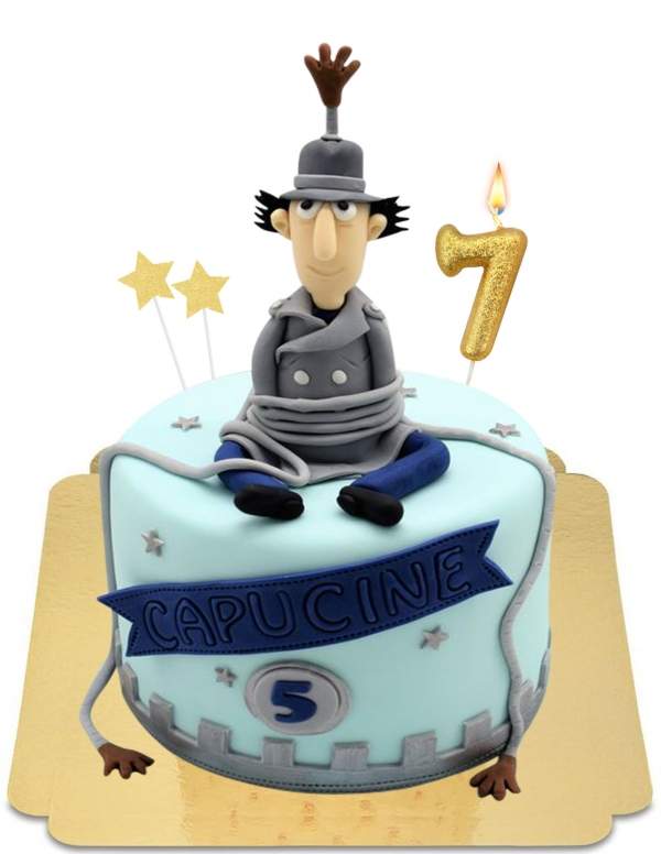  Inspector gadget cake in vegan marzipan, gluten-free - 228
