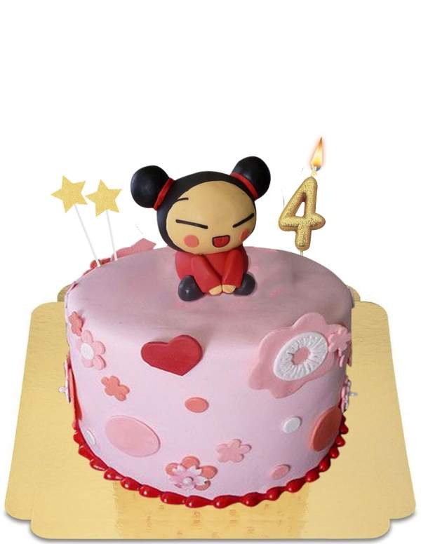  Pink pucca cake with vegan heart, gluten free - 49