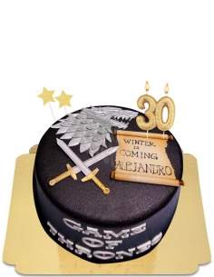  Vegan Game of Thrones Winterfell Cake, Gluten Free - 252