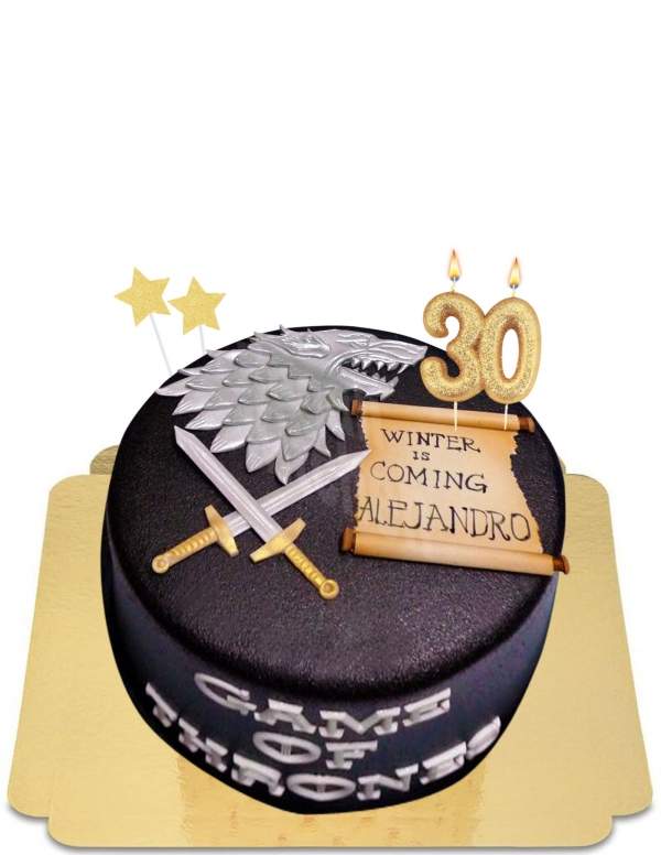  Vegan Game of Thrones Winterfell Cake, Gluten Free - 252