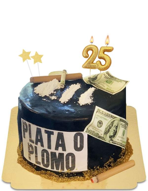 Vegan Narcos plata o plomo cake, gluten-free - 85