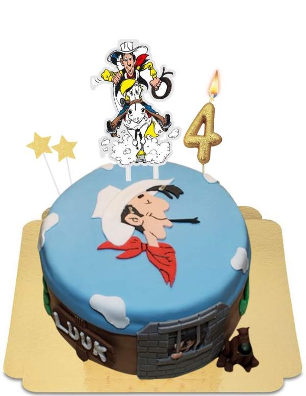 Lucky luke the cowboy and Jolly Jumper cake in the wild west vegan, gluten free - 85