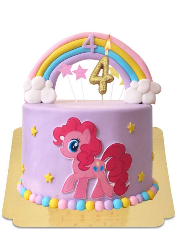 Happy-Cake.co.uk Vegan My Little Pony Rainbow Cake, Gluten Free - 133