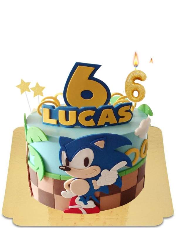 Cake Sonic the hedgehog vintage video games Sega vegan, gluten free - 29