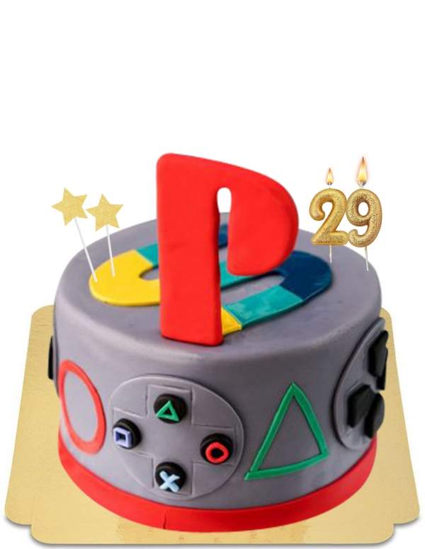  Cake Playstation 1 vintage logo vegan, gluten free - 55