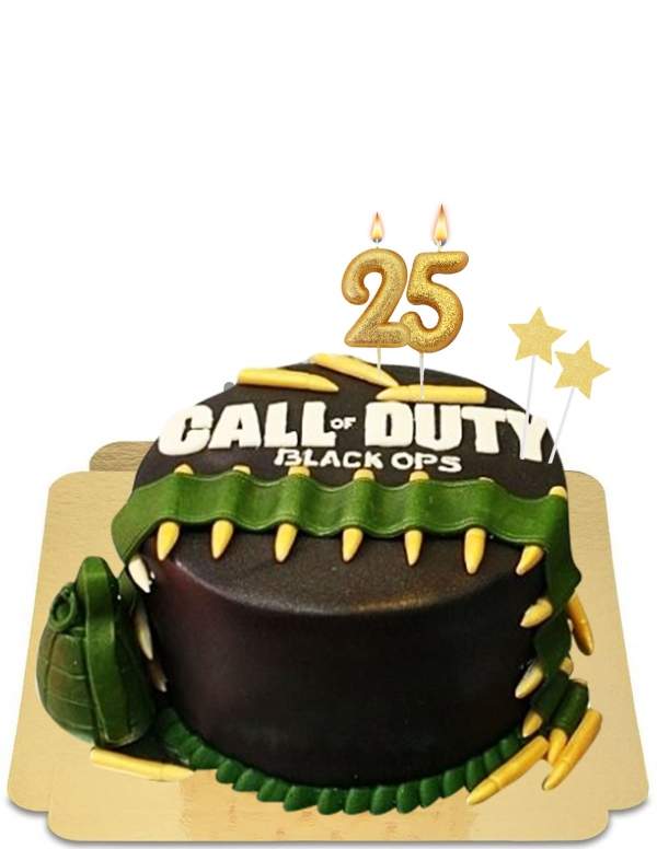  Call of Duty gamer cake vegan ammunition, gluten free - 255