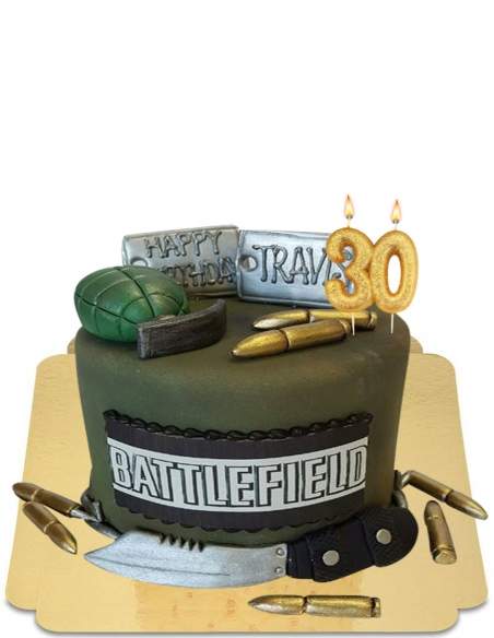  Vegan Battlefield Cake, Gluten Free - 75