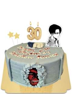  Vegan Shingeki Attack on Titan Cake, Gluten Free - 120