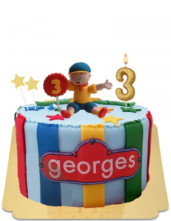  Vegan party Caillou cake, gluten-free - 71