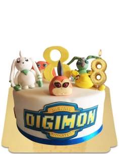  Vegan Digimon cake, gluten-free - 36