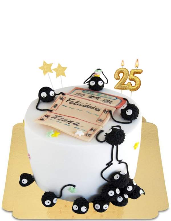  Spirited Away Spirited Away cake, vegan black soot balls, gluten free - 60