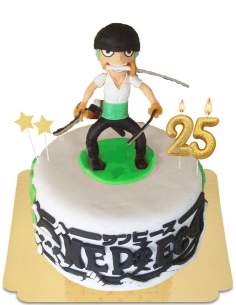  Zoro One piece vegan cake, gluten free - 240