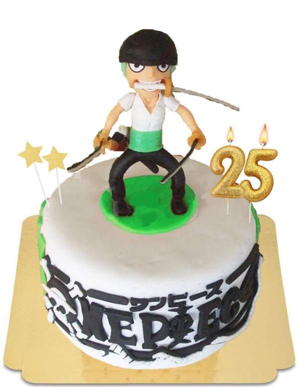  Zoro One piece vegan cake, gluten free - 240