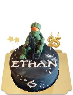  Halo gamer vegan cake, gluten-free - 214