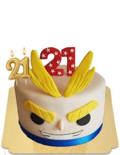  All might Boku no hero academia cake vegan, gluten free - 231