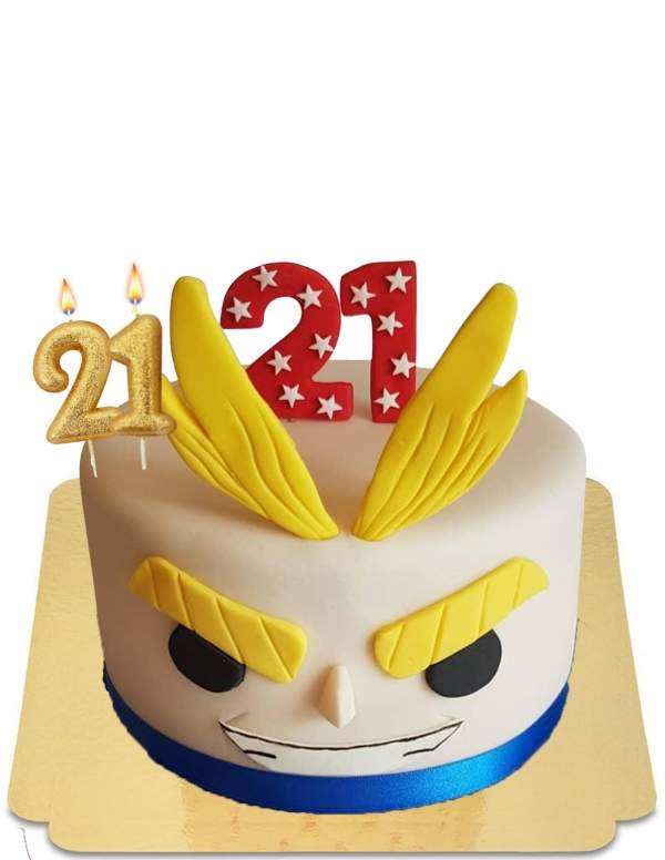  All might Boku no hero academia cake vegan, gluten free - 231