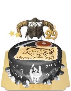  Skyrim gamer vegan cake, gluten-free - 241