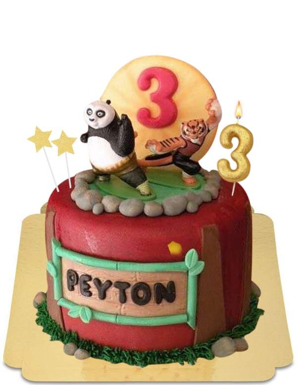 Vegan kung fu panda cake, gluten free - 102
