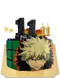 Bakugo cake My hero academia vegan, gluten free  - 66