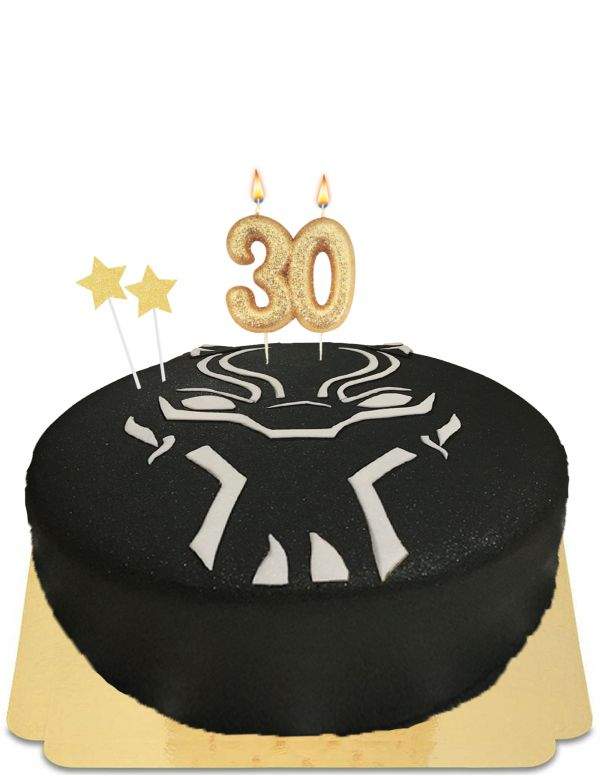 Happy-Cake.co.uk Vegan, organic and gluten-free black panther wakanda cake - 14