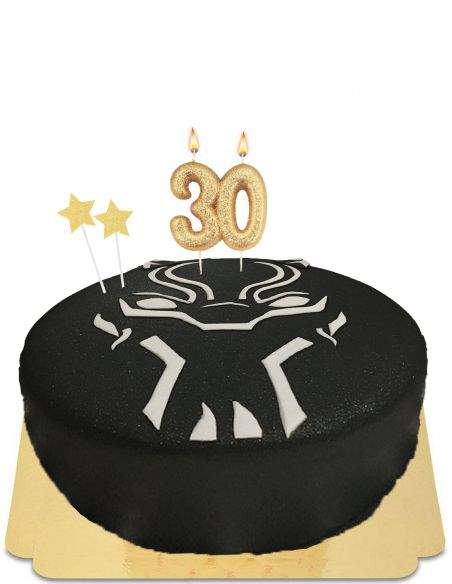 Happy-Cake.co.uk Vegan, organic and gluten-free black panther wakanda cake - 14